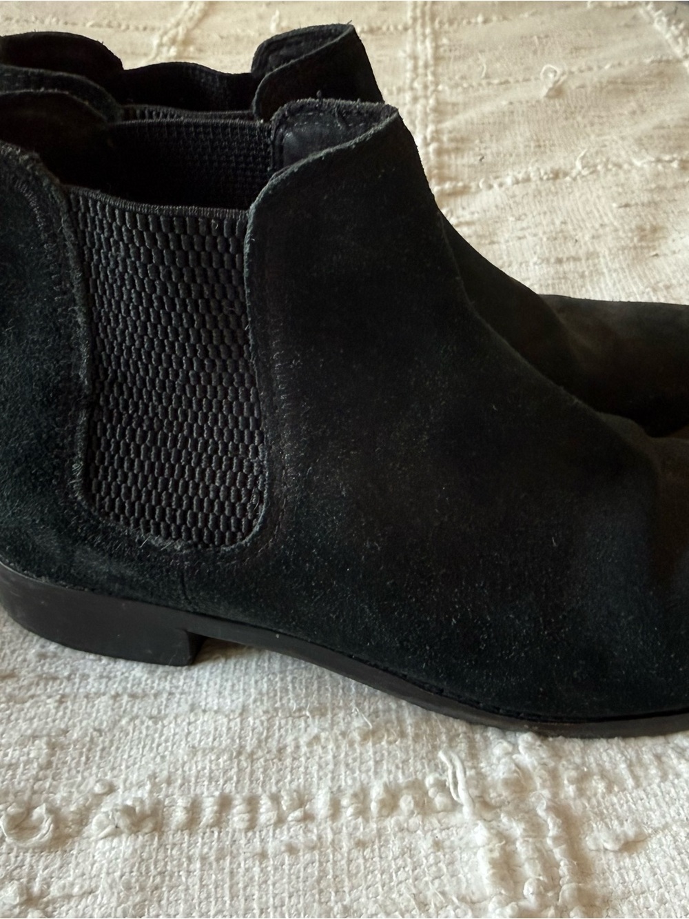 Toms Black Suede Chelsea Ella Ankle Boots size 8 - Picture 5 of 7